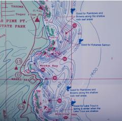 New Melones Lake Fishing Map Fishing Maps With Underwater Togograpy For Structure Fishing. Catch More  Fish With Fish-N-Map Co. Fishing Maps