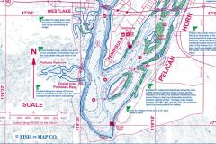 Fishing Maps with underwater togograpy for structure fishing. Catch more  fish with Fish-n-Map Co. fishing maps