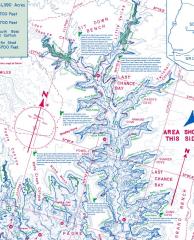 Fishing Maps with underwater togograpy for structure fishing